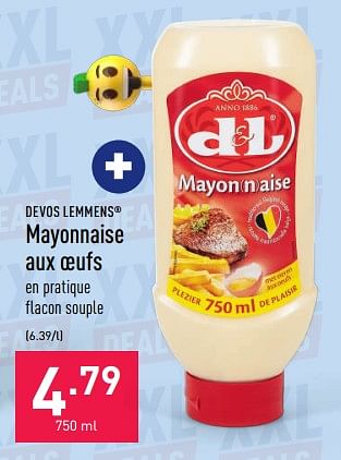 Promotions Mayonnaise aux oeufs - Devos Lemmens - Valide de 28/09/2022 à 07/10/2022 chez Aldi