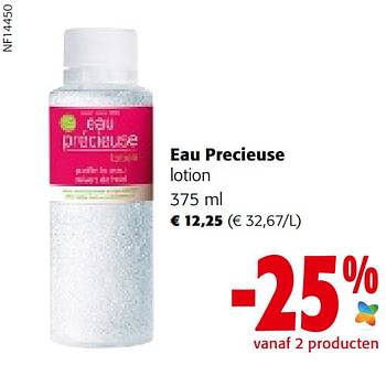 Promoties Eau precieuse lotion - Eau Précieuse - Geldig van 21/09/2022 tot 04/10/2022 bij Colruyt