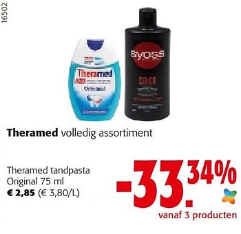 Promoties Theramed tandpasta original - Theramed - Geldig van 21/09/2022 tot 04/10/2022 bij Colruyt