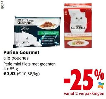 Promoties Purina gourmet perle mini filets met groenten - Purina - Geldig van 21/09/2022 tot 04/10/2022 bij Colruyt