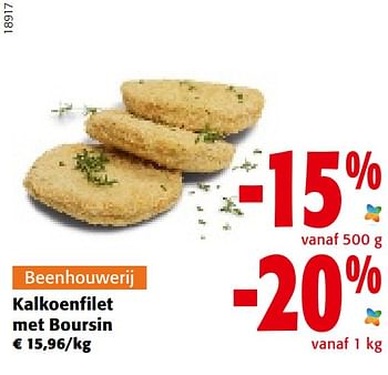 Promoties Kalkoenfilet met boursin - Huismerk - Colruyt - Geldig van 21/09/2022 tot 04/10/2022 bij Colruyt