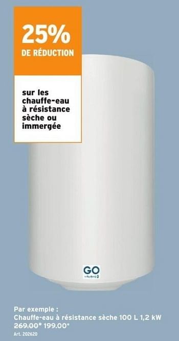 Promotions Chauffe-eau à résistance sèche - Van Marcke - Valide de 21/09/2022 à 04/10/2022 chez Gamma
