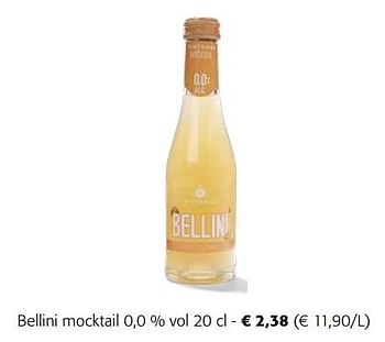 Promoties Bellini mocktail - Bellini - Geldig van 21/09/2022 tot 04/10/2022 bij Colruyt