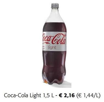 Promoties Coca-cola light - Coca Cola - Geldig van 21/09/2022 tot 04/10/2022 bij Colruyt