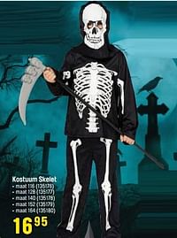 Kostuum skelet-Huismerk - Happyland