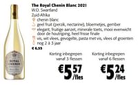 The royal chenin blanc 2021 w.o. swartland zuid-afrika-Witte wijnen