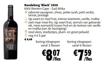Roodeberg black 2020 kwv western cape - zuid-afrika-Rode wijnen