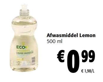 Promoties Afwasmiddel lemon - Boni - Geldig van 21/09/2022 tot 04/10/2022 bij Colruyt