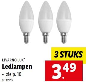 Promoties Ledlampen - Livarno Lux - Geldig van 03/10/2022 tot 08/10/2022 bij Lidl