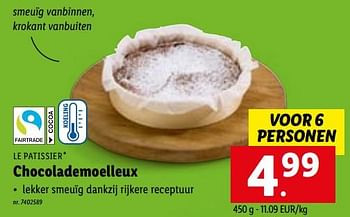 Promoties Chocolademoelleux - Le Patissier - Geldig van 03/10/2022 tot 08/10/2022 bij Lidl