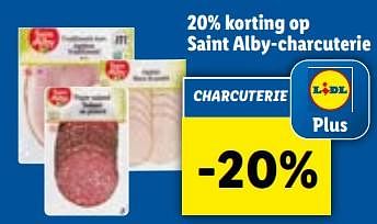 Promoties 20% korting op saint alby-charcuterie - Saint Alby - Geldig van 03/10/2022 tot 08/10/2022 bij Lidl