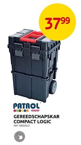 Promoties Gereedschapskar compact logic - Patrol - Geldig van 28/09/2022 tot 17/10/2022 bij Brico