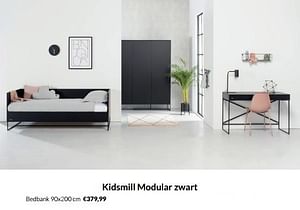 Kidsmill modular zwart bedbank