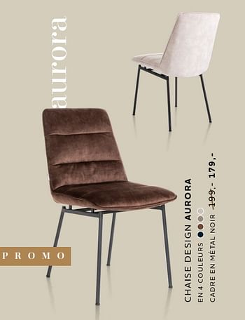 Promotions Chaise design aurora - Produit Maison - Xooon - Valide de 22/09/2022 à 26/10/2022 chez Xooon