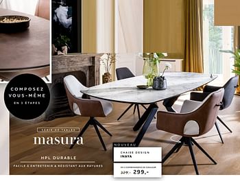 Promotions Chaise design inaya - Produit Maison - Xooon - Valide de 22/09/2022 à 26/10/2022 chez Xooon