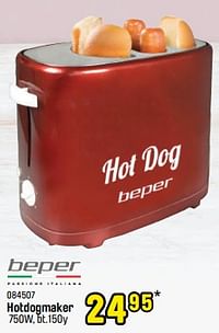 Beper hotdogmaker bt.150y-Beper