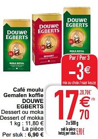 Café moulu gemalen koffie douwe egberts-Douwe Egberts