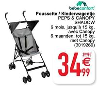 Poussette - kinderwagentje peps + canopy shadow-Bébéconfort