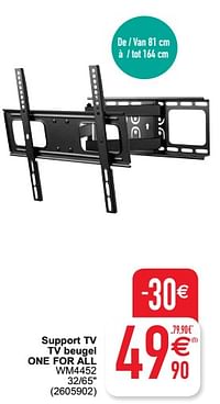 Support tv tv beugel one for all wm4452 32-65``-Oneforall
