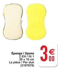 Éponge - spons 2 en - in 1-Huismerk - Cora