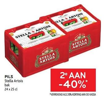 Promoties Pils stella artois 2e aan -40% - Stella Artois - Geldig van 05/10/2022 tot 18/10/2022 bij Alvo