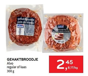 Promoties Gehaktbroodje alvo - Huismerk - Alvo - Geldig van 05/10/2022 tot 18/10/2022 bij Alvo