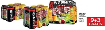 Promoties Bier met tequila desperados 9+3 gratis - Desperados - Geldig van 05/10/2022 tot 18/10/2022 bij Alvo