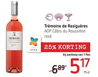 Trémoine de rasiguères aop côtes du roussillon rosé-Rosé wijnen