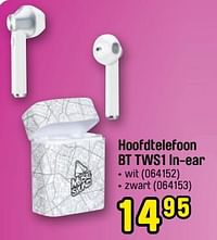 Hoofdtelefoon bt tws1 in-ear-Music Sound
