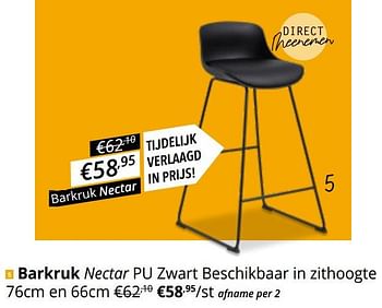 Promoties Barkruk nectar - Huismerk - Ygo - Geldig van 21/09/2022 tot 16/10/2022 bij Ygo