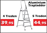 Aluminium trapladder 4 treden-Huismerk - Itek