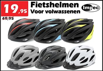 Promoties Fietshelmen voor volwassenen - Impec - Geldig van 15/09/2022 tot 09/10/2022 bij Itek