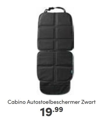 Promotions Cabino autostoelbeschermer zwart - Cabino - Valide de 25/09/2022 à 01/10/2022 chez Baby & Tiener Megastore