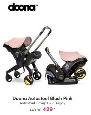 Promoties Doona autostoel blush pink autostoel - Doona - Geldig van 25/09/2022 tot 01/10/2022 bij Baby & Tiener Megastore
