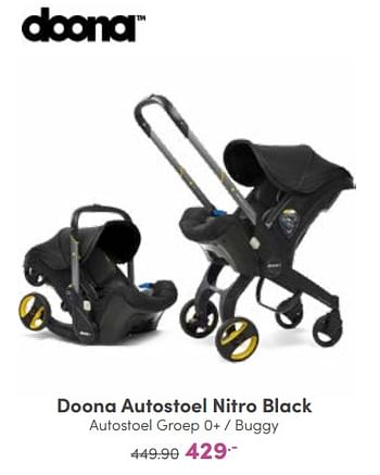 Promoties Doona autostoel nitro black autostoel - Doona - Geldig van 25/09/2022 tot 01/10/2022 bij Baby & Tiener Megastore