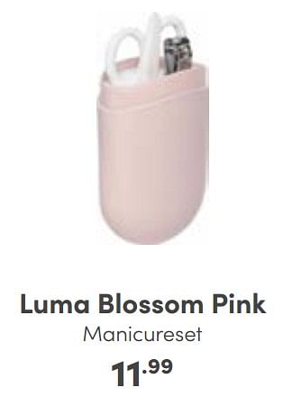 Promoties Luma blossom pink manicureset - Luma Babycare - Geldig van 25/09/2022 tot 01/10/2022 bij Baby & Tiener Megastore