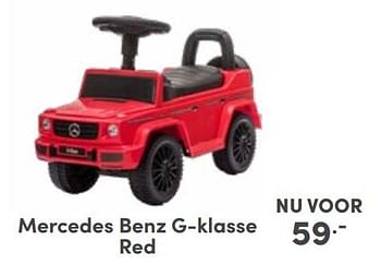 Promoties Mercedes benz g-klasse red - Huismerk - Baby & Tiener Megastore - Geldig van 25/09/2022 tot 01/10/2022 bij Baby & Tiener Megastore