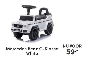 Promoties Mercedes benz g-klasse white - Huismerk - Baby & Tiener Megastore - Geldig van 25/09/2022 tot 01/10/2022 bij Baby & Tiener Megastore
