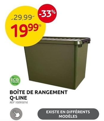 Promoties Boîte de rangement q-line - Sunware - Geldig van 28/09/2022 tot 17/10/2022 bij Brico