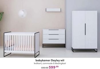 Promoties Babykamer dayley wit - Huismerk - Baby & Tiener Megastore - Geldig van 25/09/2022 tot 01/10/2022 bij Baby & Tiener Megastore