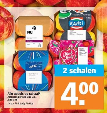 Promoties Alle appels op schaal - Huismerk - Albert Heijn - Geldig van 26/09/2022 tot 02/10/2022 bij Albert Heijn