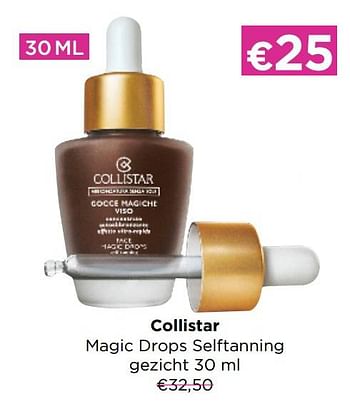 Promoties Collistar magic drops selftanning gezicht - Collistar - Geldig van 26/09/2022 tot 02/10/2022 bij ICI PARIS XL
