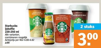 Promoties Starbucks ijskoffie - Starbucks - Geldig van 26/09/2022 tot 02/10/2022 bij Albert Heijn