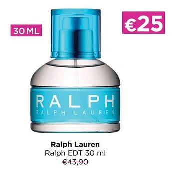 Promoties Ralph lauren ralph edt - Ralph Lauren - Geldig van 26/09/2022 tot 02/10/2022 bij ICI PARIS XL