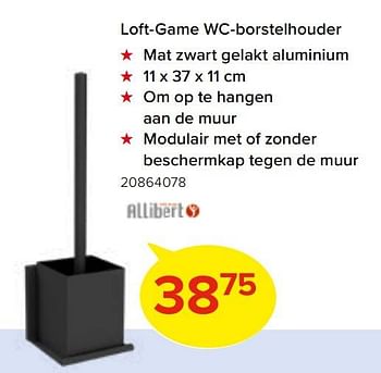 Promoties Loft-game wc-borstelhouder - Allibert - Geldig van 02/10/2022 tot 23/10/2022 bij Euro Shop