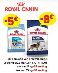 Royal canin zak van 8 kg €5 korting zak van 15 kg €8 korting-Royal Canin