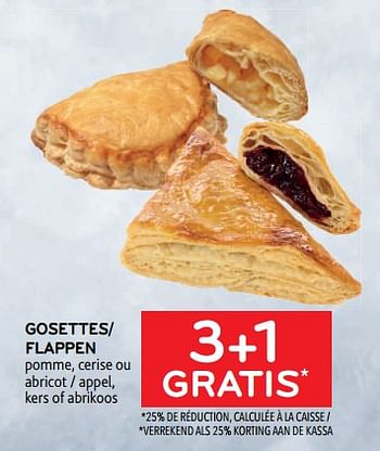 Promoties Gosettes 3+1 gratis - Huismerk - Alvo - Geldig van 05/10/2022 tot 18/10/2022 bij Alvo