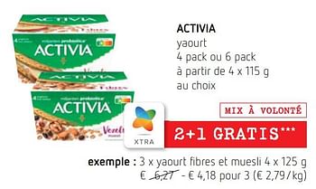 Promotions Activia yaourt fibres et muesli - Danone - Valide de 06/10/2022 à 19/10/2022 chez Spar (Colruytgroup)