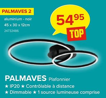 Promotions Palmaves plafonnier - Eglo - Valide de 02/10/2022 à 23/10/2022 chez Euro Shop