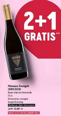 Nittnaus zweigelt 2019-2020 rode wijn uit oostenrijk-Rode wijnen